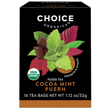 Cocoa Mint Puerh 16 tea bags