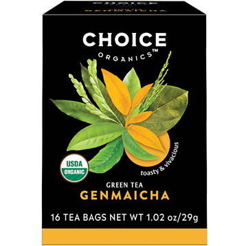 Genmaicha Green Tea w Rice Org 16 bags