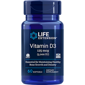 Vitamin D3 125 mcg 60 softgels
