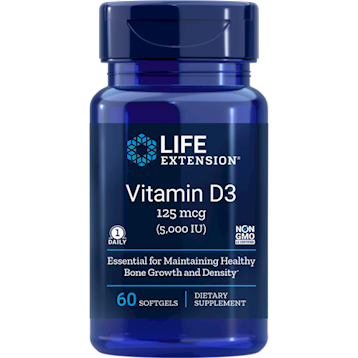 Vitamin D3 125 mcg 60 softgels
