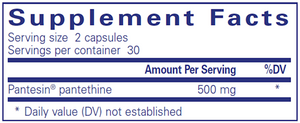 Pantethine 250 mg 60 caps