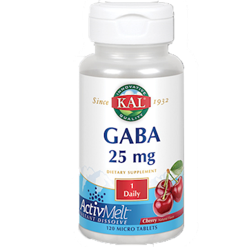GABA 25 mg Cherry 120 tabs