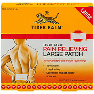 Tiger Balm Patch Large 8" x 4" 4 patch