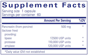Pancreatic Enzyme Formula 60 vcaps