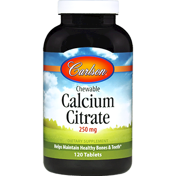 Chewable Calcium Citrate 250 mg 120 tabs