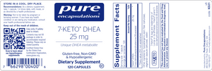7 -Keto DHEA 25 mg 120 vcaps