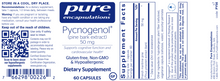 Load image into Gallery viewer, Pycnogenol 50 mg 60 vegcaps