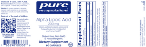Alpha Lipoic Acid 200 mg 60 vcaps