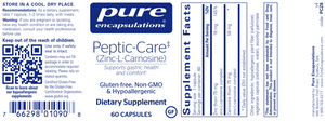 Peptic-Care (Zinc-L-Carnosine) 60 caps