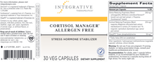 Load image into Gallery viewer, Cortisol Manager All Free 30 vegcaps
