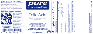 Folic Acid 800 mcg 60 vcaps