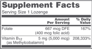 Methyl B12 5000 mcg 60 loz