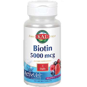 Biotin 5000 mcg Mixed Berry 100 tabs