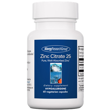 Zinc Citrate 25 mg 60 vegcaps