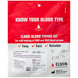 Eldon Blood Typing Kit 1 kit