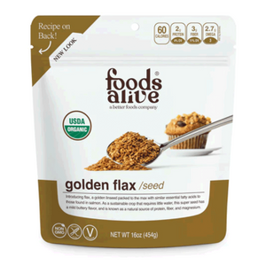 Organic Golden Flax Seed 16 oz