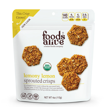 Lemony Lemon Sprouted Crisps 4 oz