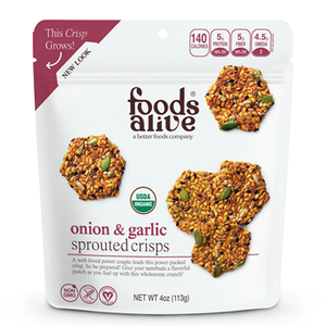 Onion & Garlic Sprouted Crisps 4 oz