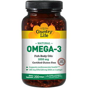 Omega-3 Fish Oil 1000 mg 200 gels