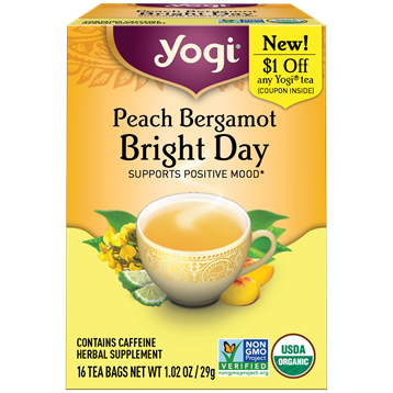 Yogi Tea Peach Bergamot Bright Day 16 ct