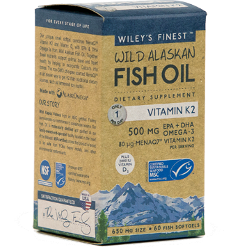 Wild Alaskan Fish Oil Vit K2 60 softgels