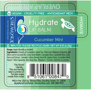 Hydrate Lip Balm - Cucumber Mint 0.15 oz