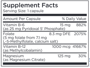 L-Methylfolate 5 mg + Cofactors 30 caps