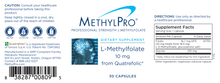 Load image into Gallery viewer, L-Methylfolate 10 mg Quatrefolic 30 caps