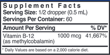 Load image into Gallery viewer, B-12 Methylcobalamin 1 fl oz