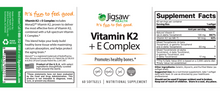 Load image into Gallery viewer, Vitamin K2 + E Complex 60 softgels