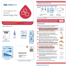 Load image into Gallery viewer, Hemoglobin A1c (HbA1c) 1 Test