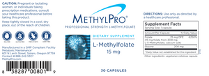 L-Methylfolate 15 mg 30 caps