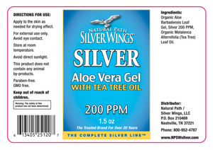 Colloidal Silver 200PPM Aloe Gel 1.5 oz