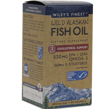 Wild AK Fish Oil Chol Supp 90 softgels