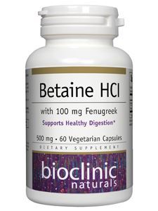 Betaine HCL w/ Fenugreek 60 vegcaps