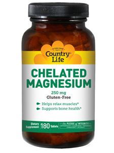 Chelated Magnesium 250 mg 180 tabs