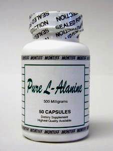 Pure L -Alanine 500 mg 50 caps