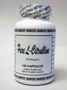 Pure L -Citrulline 600 mg 100 caps
