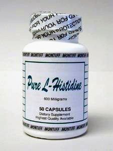 Pure L -Histidine 600 mg 50 caps