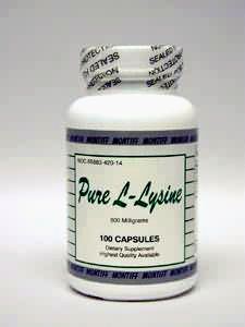 Pure L -Lysine 500 mg 100 caps