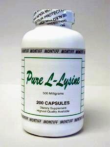 Pure L -Lysine 500 mg 200 caps