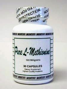 Pure L -Methionine 500 mg 30 caps