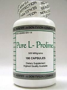 Pure L -Proline 500 mg 100 caps