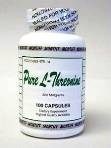 Pure L -Threonine 500 mg 100 caps