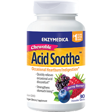 Acid Soothe Chewable Berry 30 Tablets