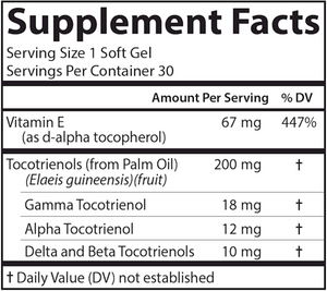 Tocotrienols 30 gels