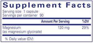 Magnesium (glycinate) 120 mg 90 vcaps
