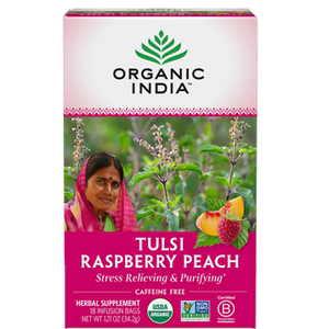 Tulsi Tea Raspberry Peach 18 bags