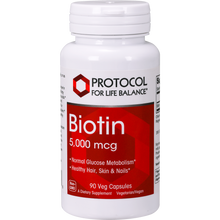 Load image into Gallery viewer, Biotin 5000 mcg 90 vegcaps