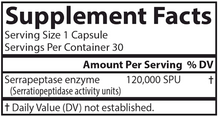 Load image into Gallery viewer, Serrapeptase 30 vegcaps